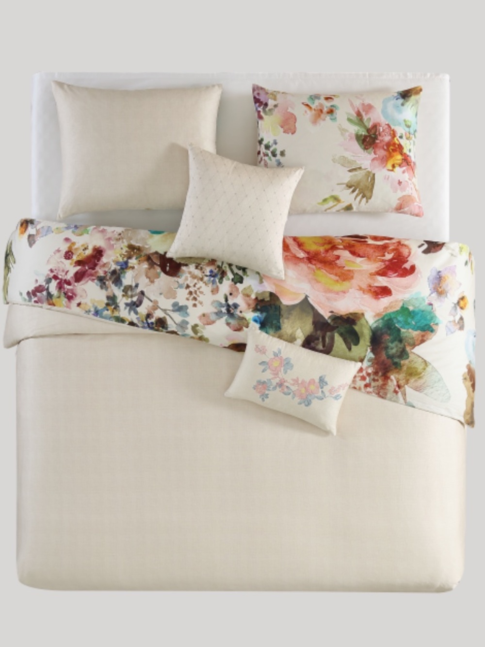 Bebejan Antique Flowers Reversible King Comforter Set - Picture 3 of 6